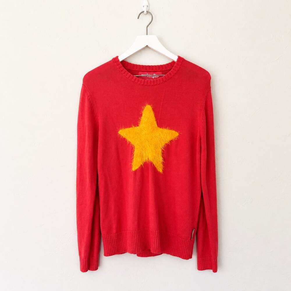 WeLoveFine Steven Universe Red Yellow Star Sweater Small Cartoon Network